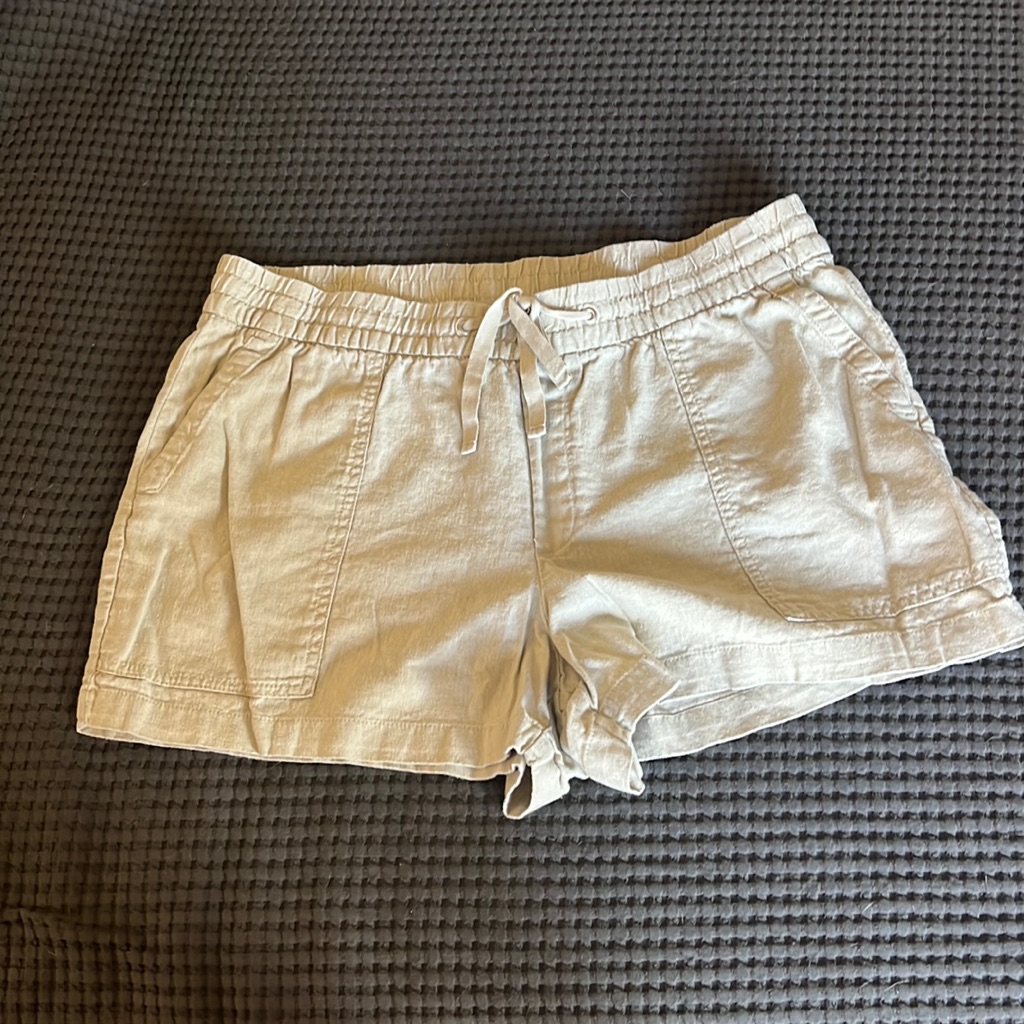 Gap Linen Pull On Shorts Size Large